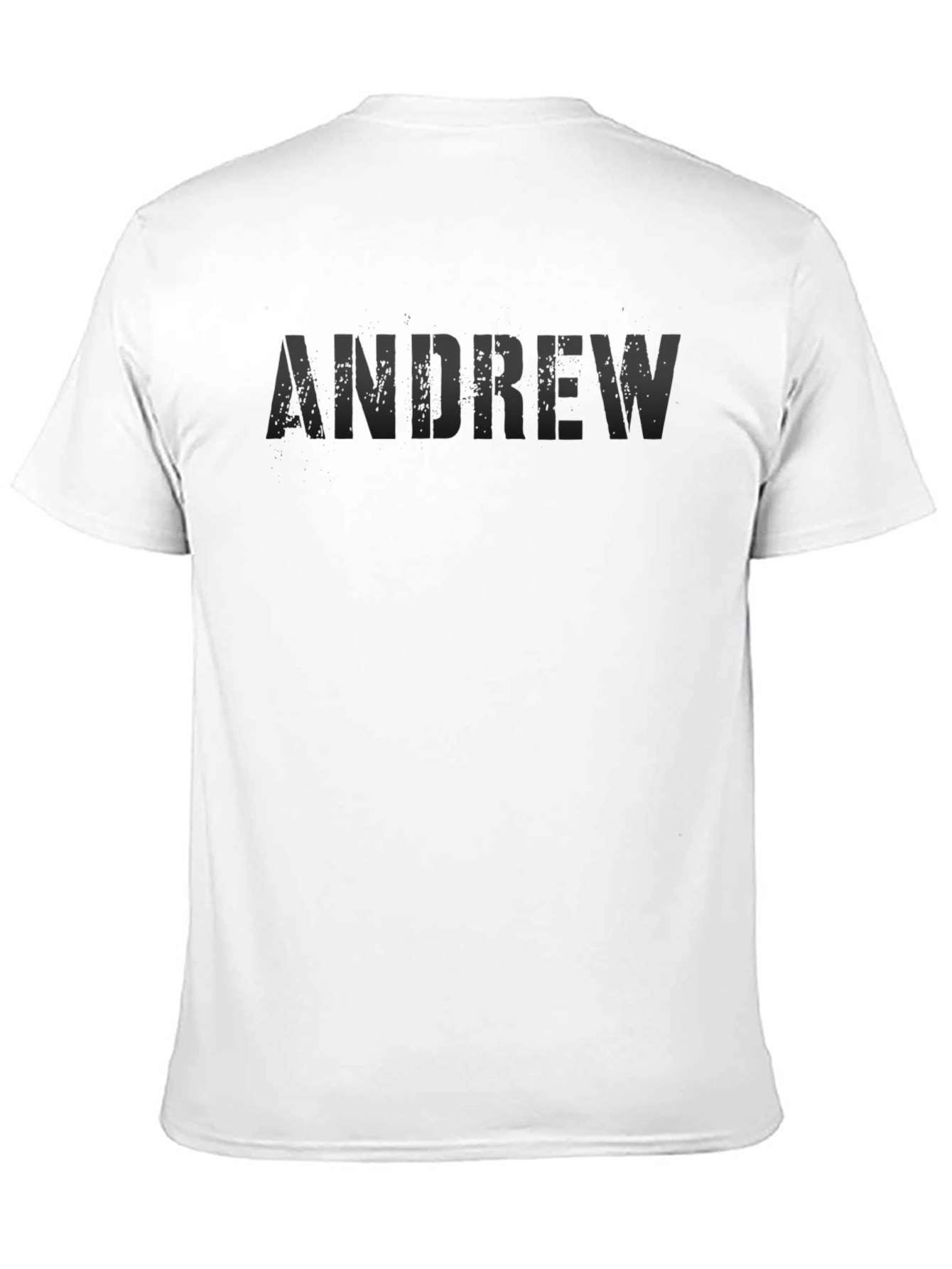 Andrew Mens Black Crew Neck T-Shirt