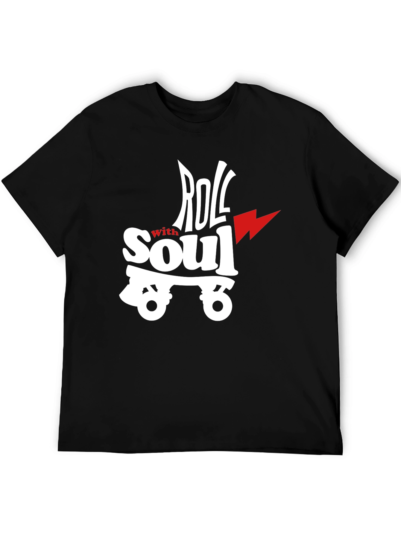 Roll With Soul Graphic T-Shirt - Black