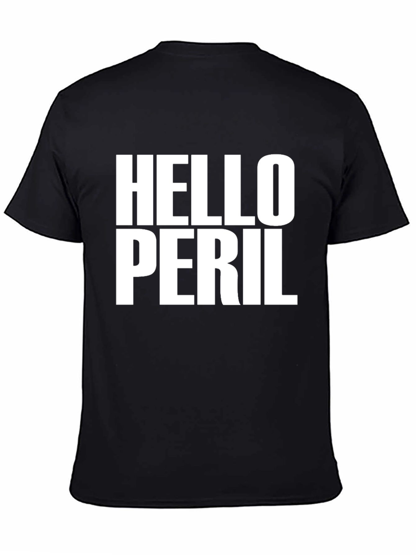 Hello Peril Graphic T-Shirt - Bold Statement Tee