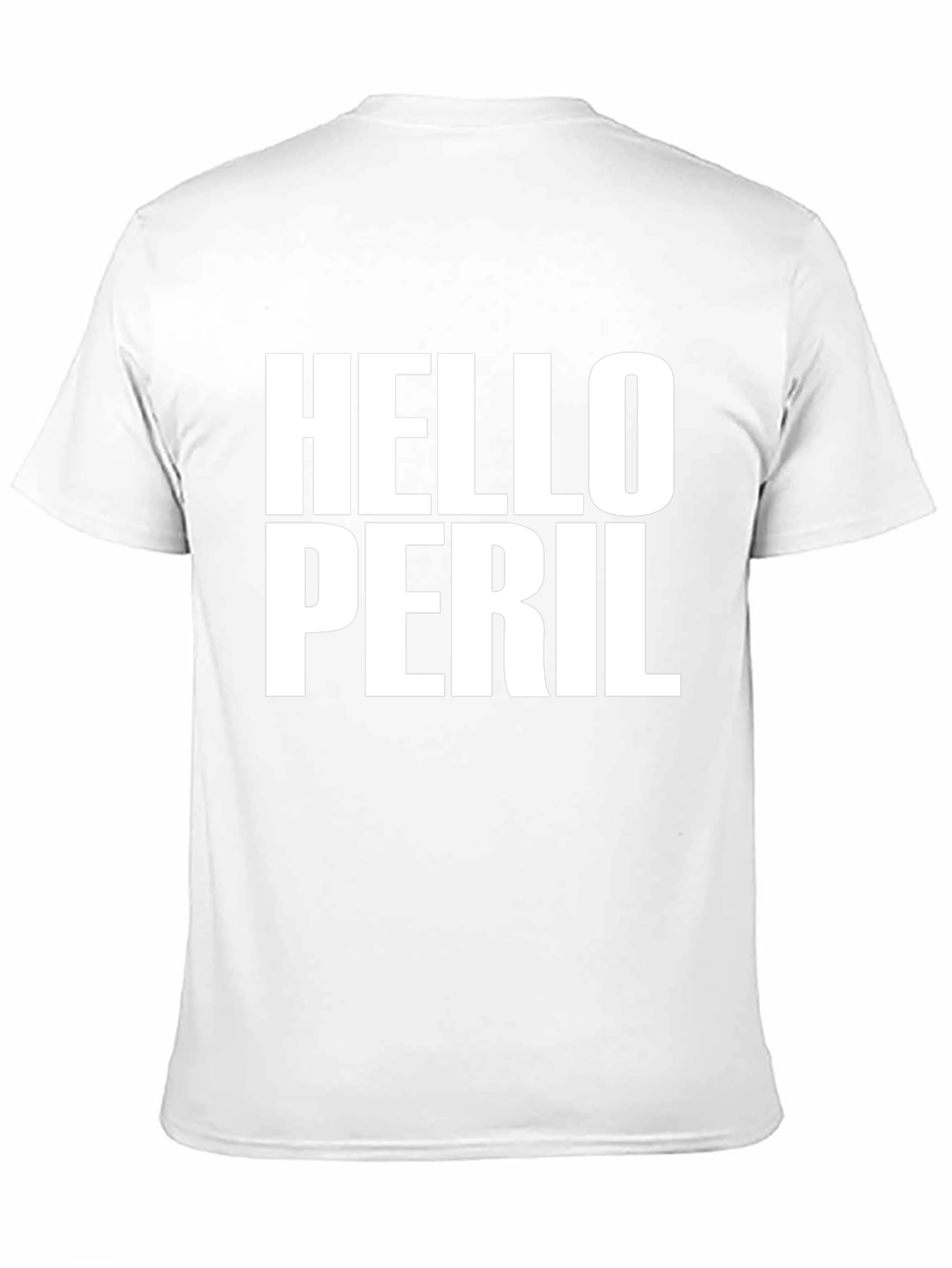 Hello Peril Graphic T-Shirt - Bold Statement Tee