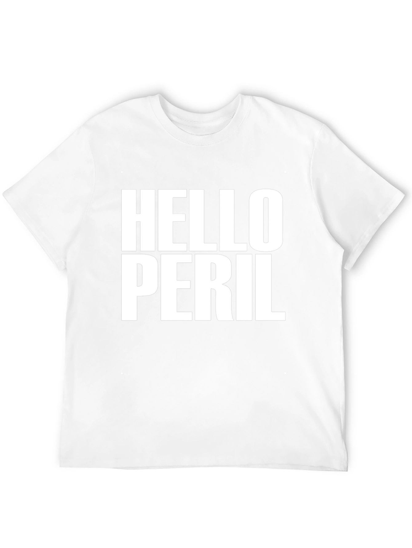 Hello Peril Graphic T-Shirt - Bold Statement Tee