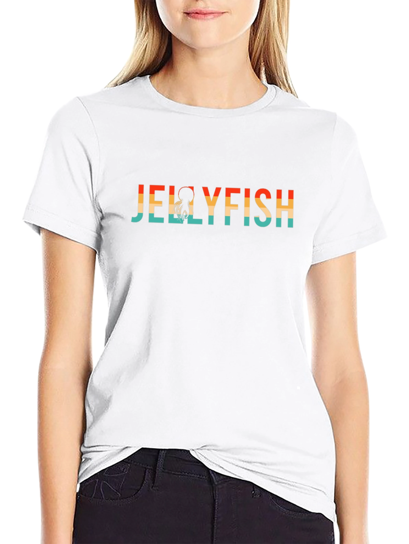 Retro Jellyfish Graphic T-Shirt