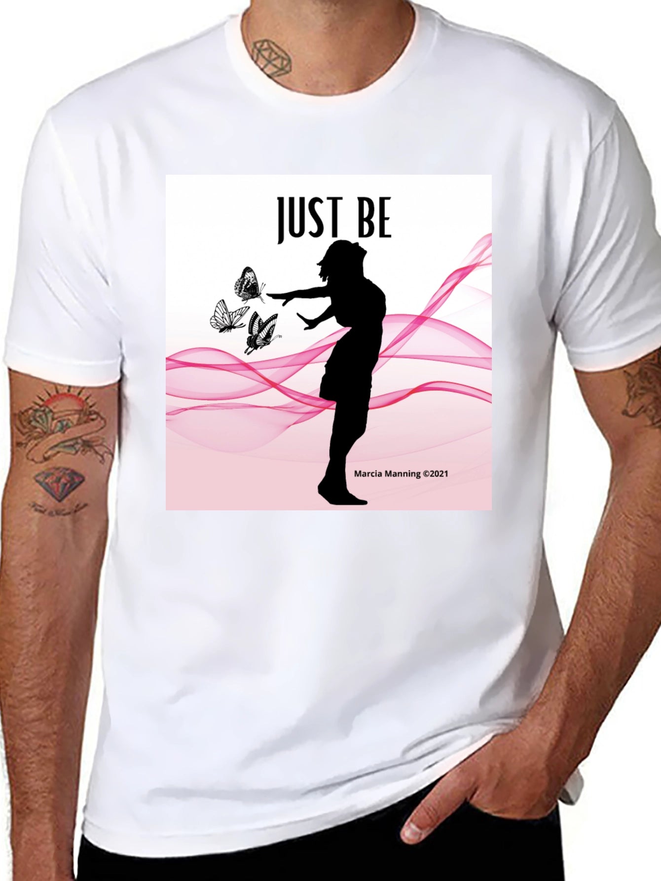 Just Be Womens Silhouette T-Shirt