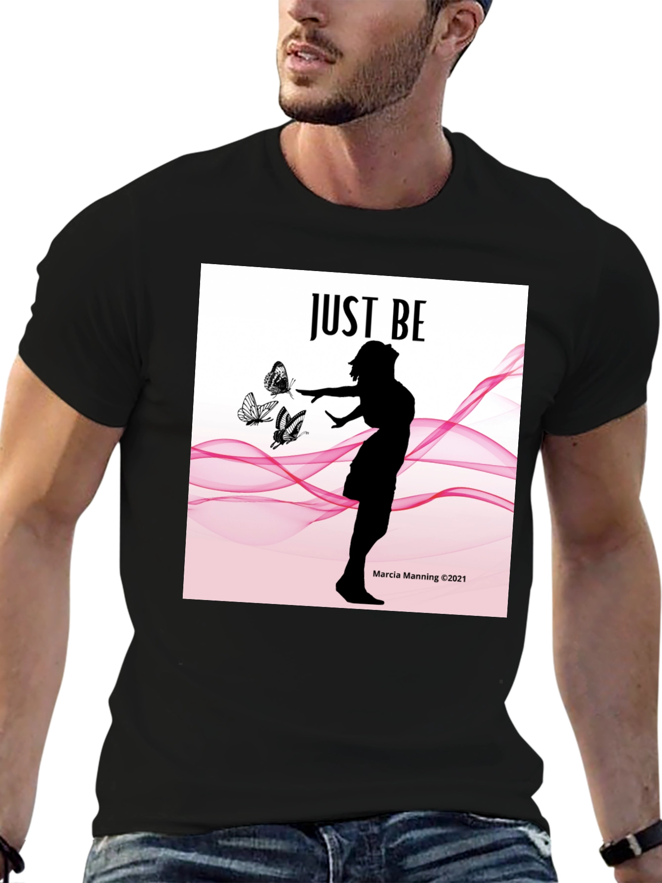 Just Be Womens Silhouette T-Shirt