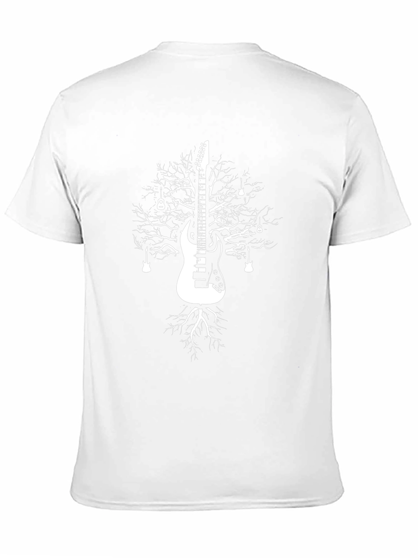 Guitar Tree Graphic T-Shirt - Black