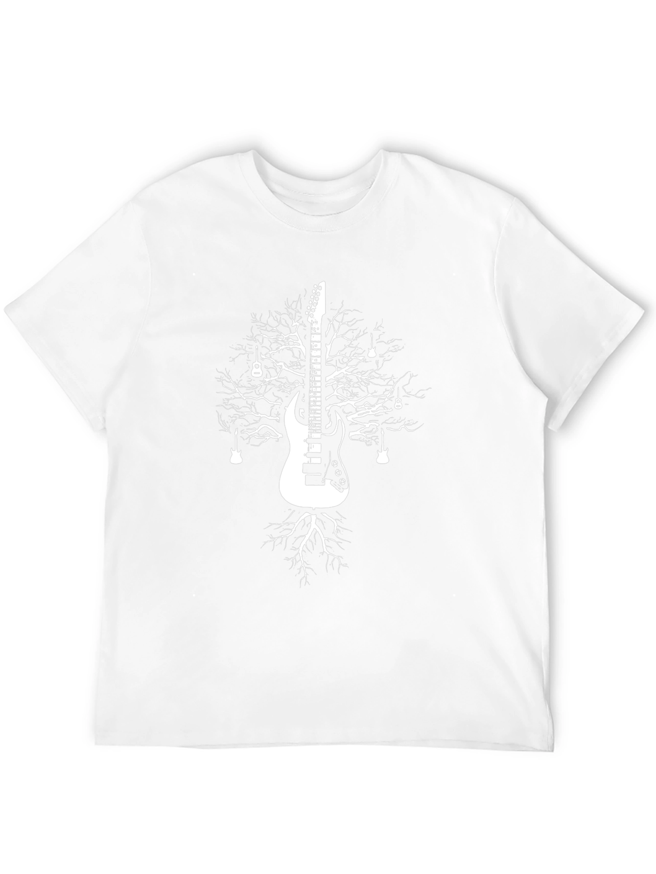 Guitar Tree Graphic T-Shirt - Black
