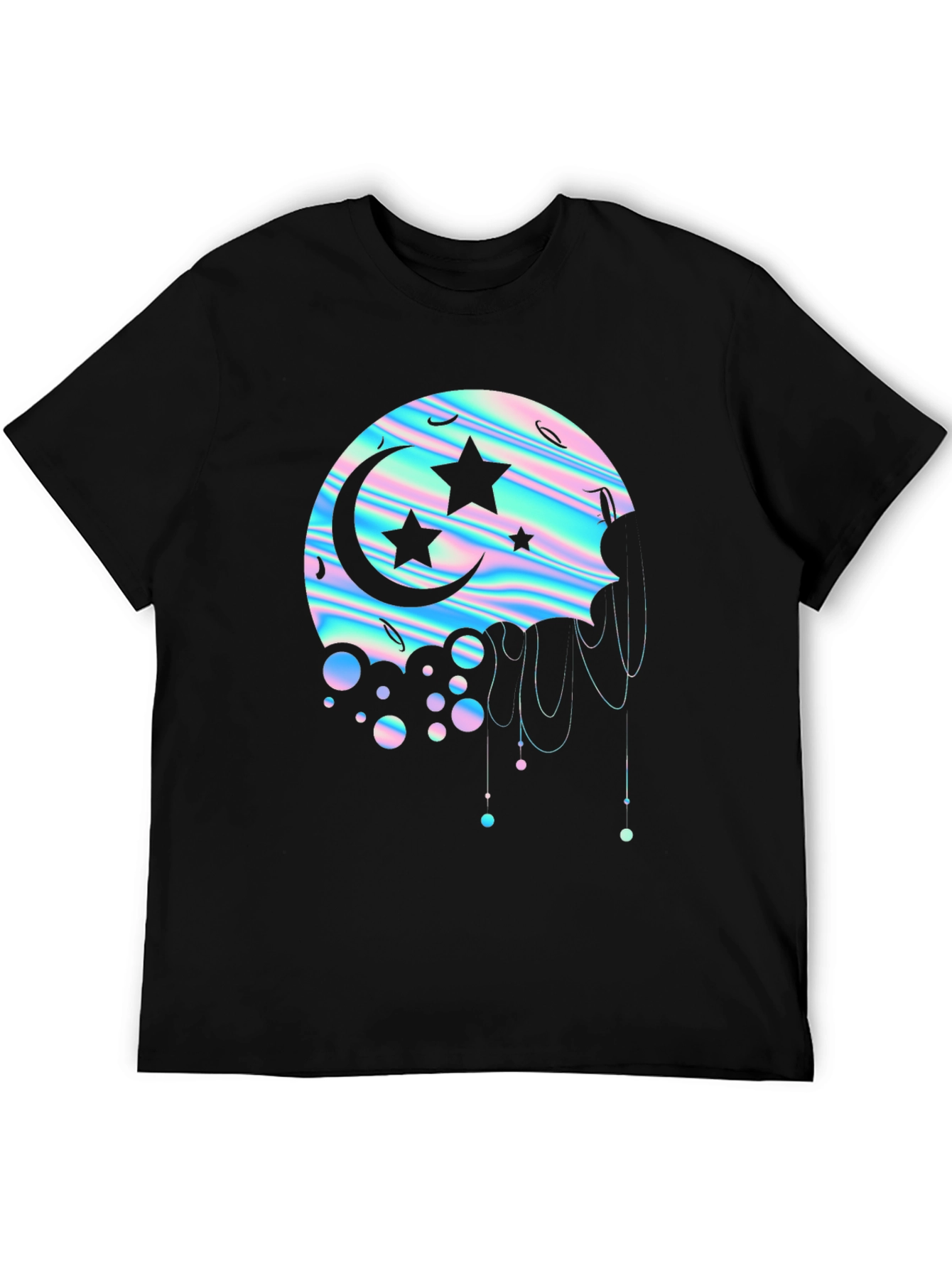 Holographic Moon & Stars Graphic Tee