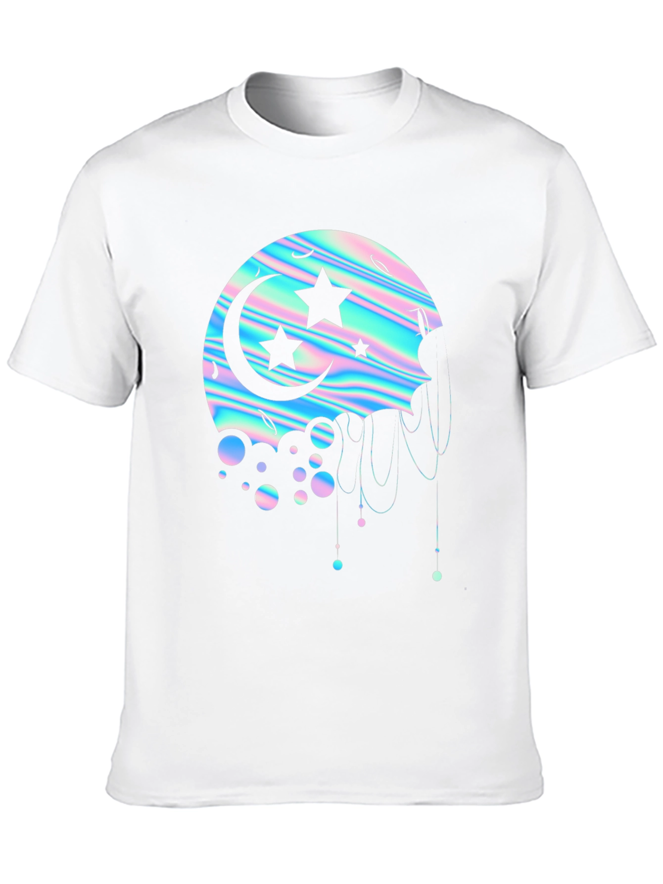 Holographic Moon & Stars Graphic Tee