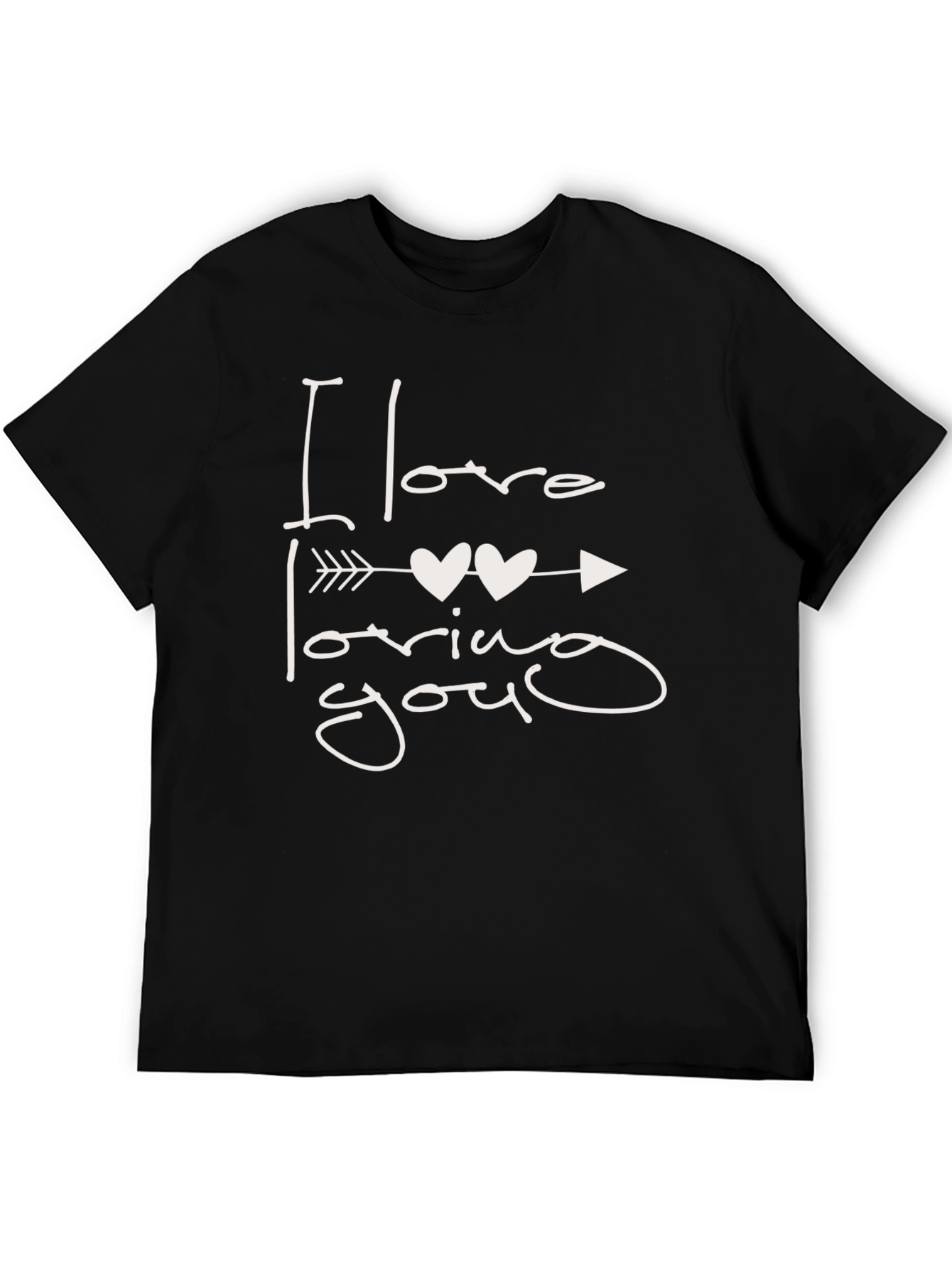 I Love Loving You Black T-Shirt