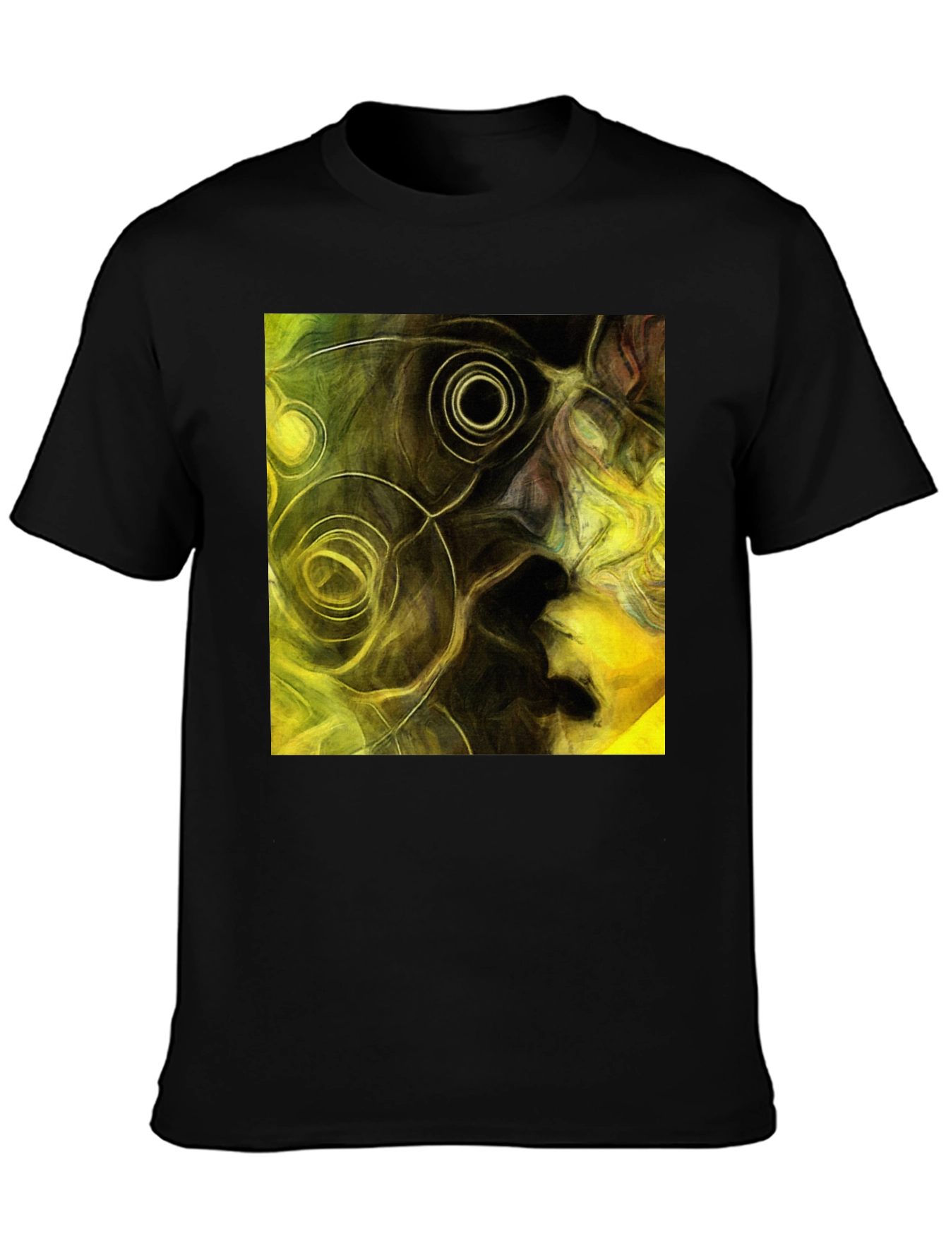 Abstract Art Black T-Shirt