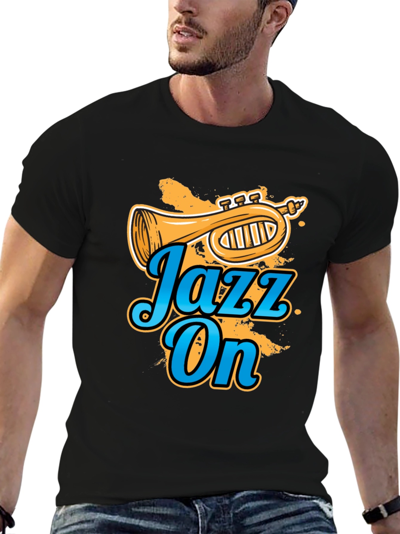 Jazz On Graphic T-Shirt - Music Lover Tee