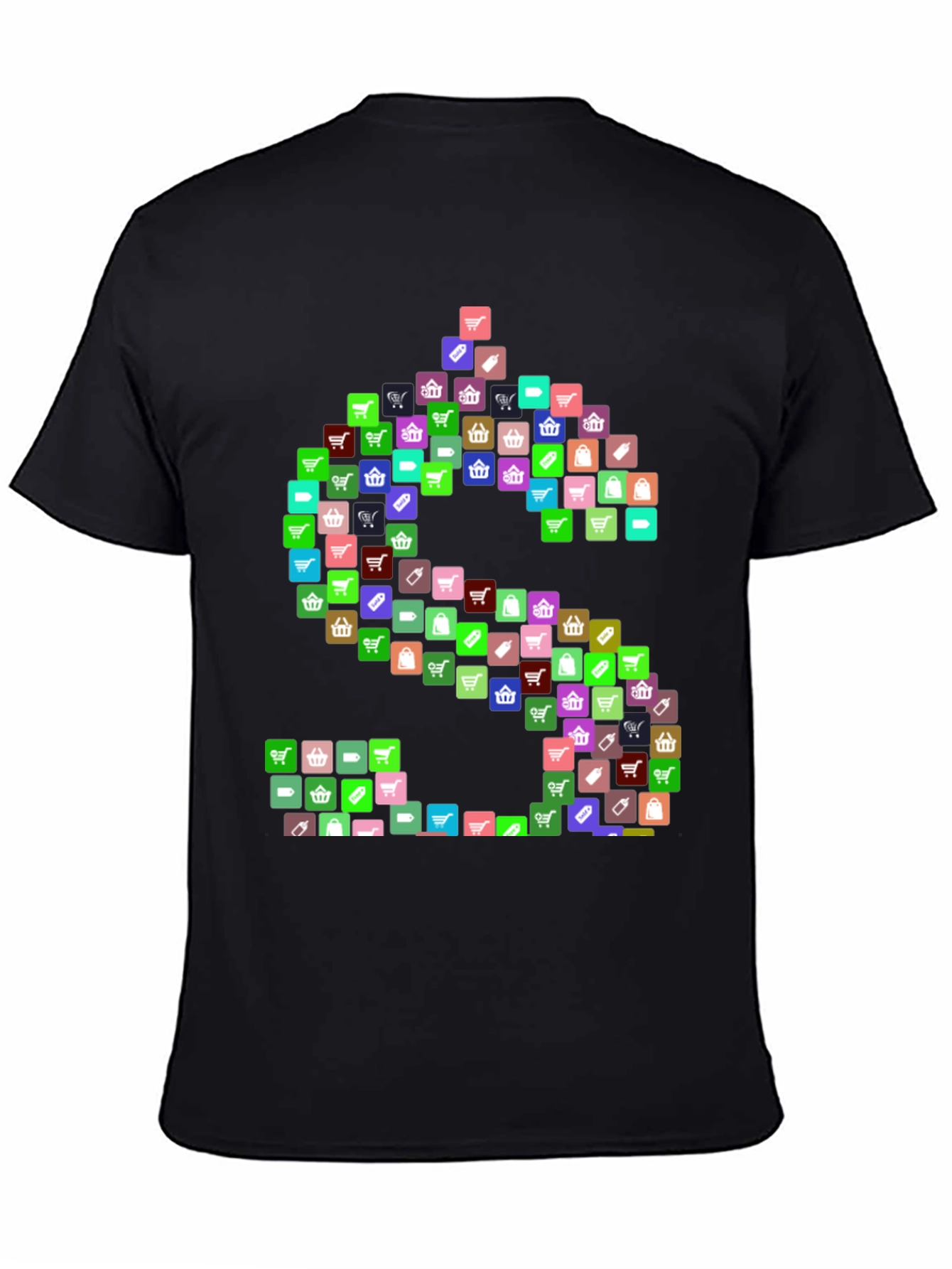 Shopping Icon Dollar Sign Graphic T-Shirt