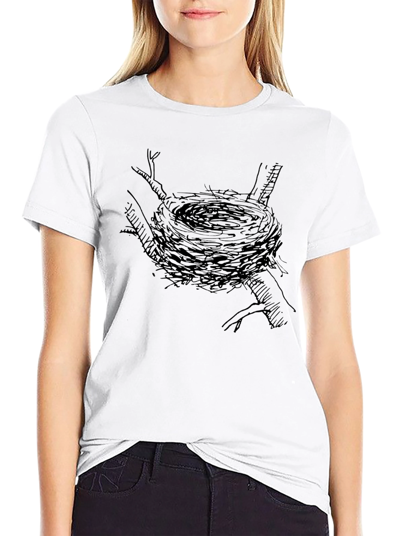 Natures Nest Graphic Tee - Black