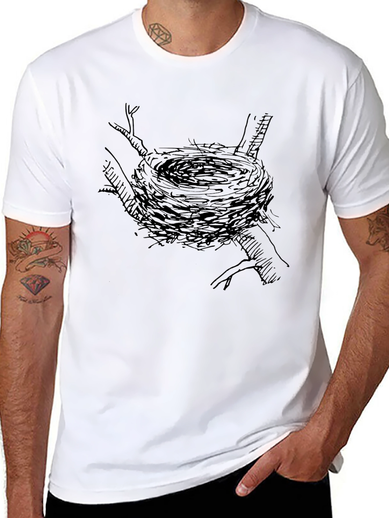 Natures Nest Graphic Tee - Black