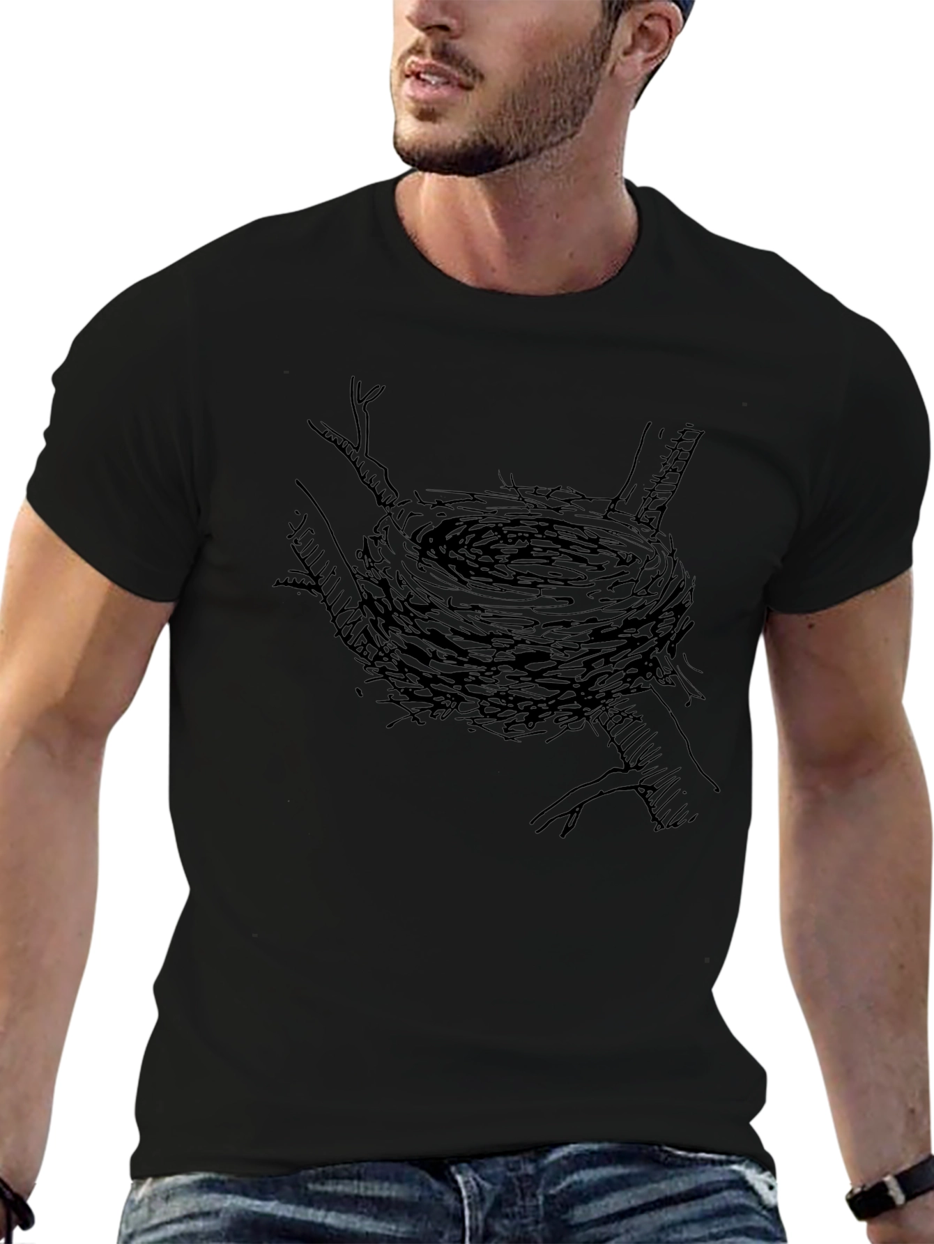 Natures Nest Graphic Tee - Black