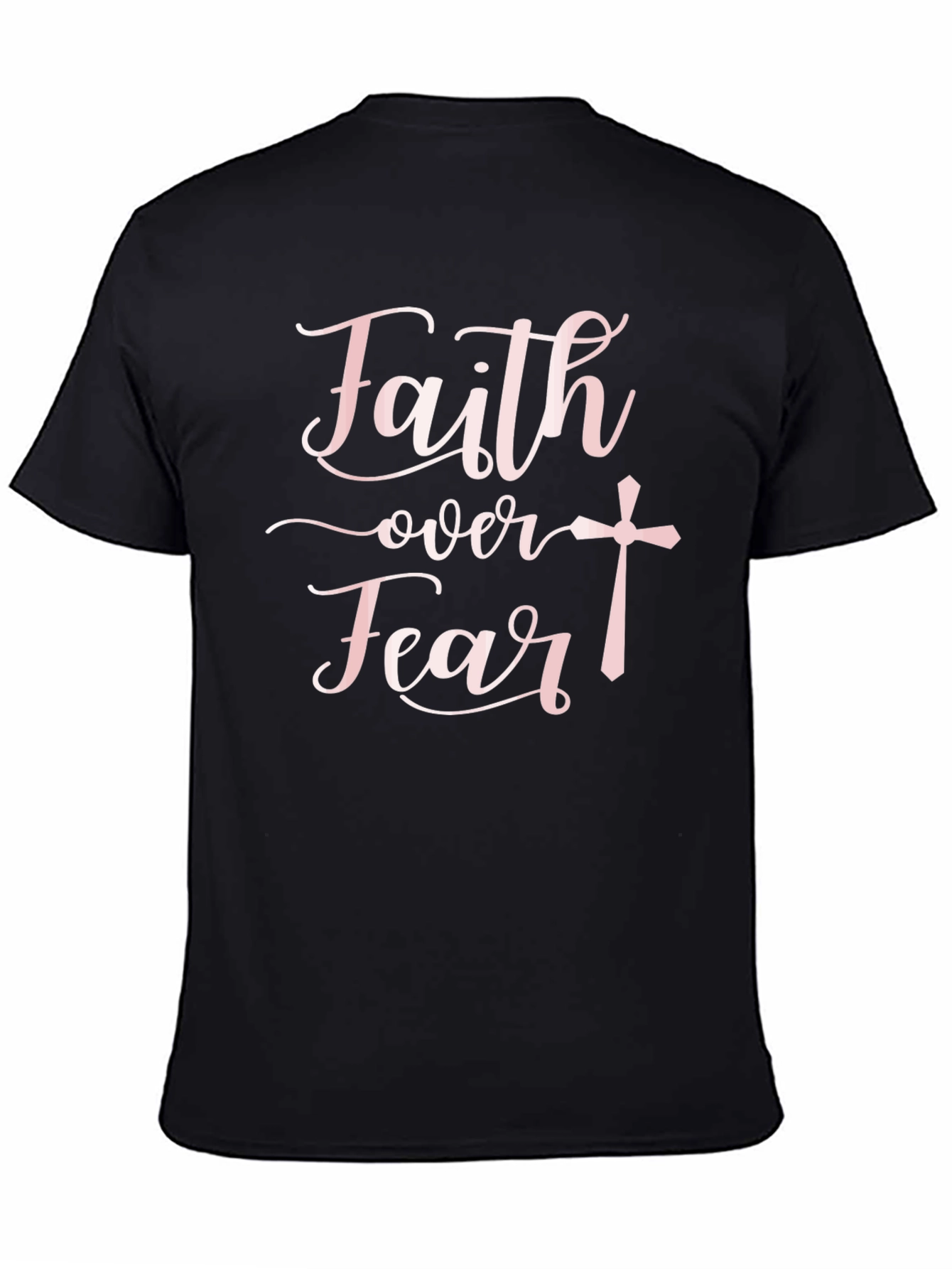 Faith Over Fear Black T-Shirt