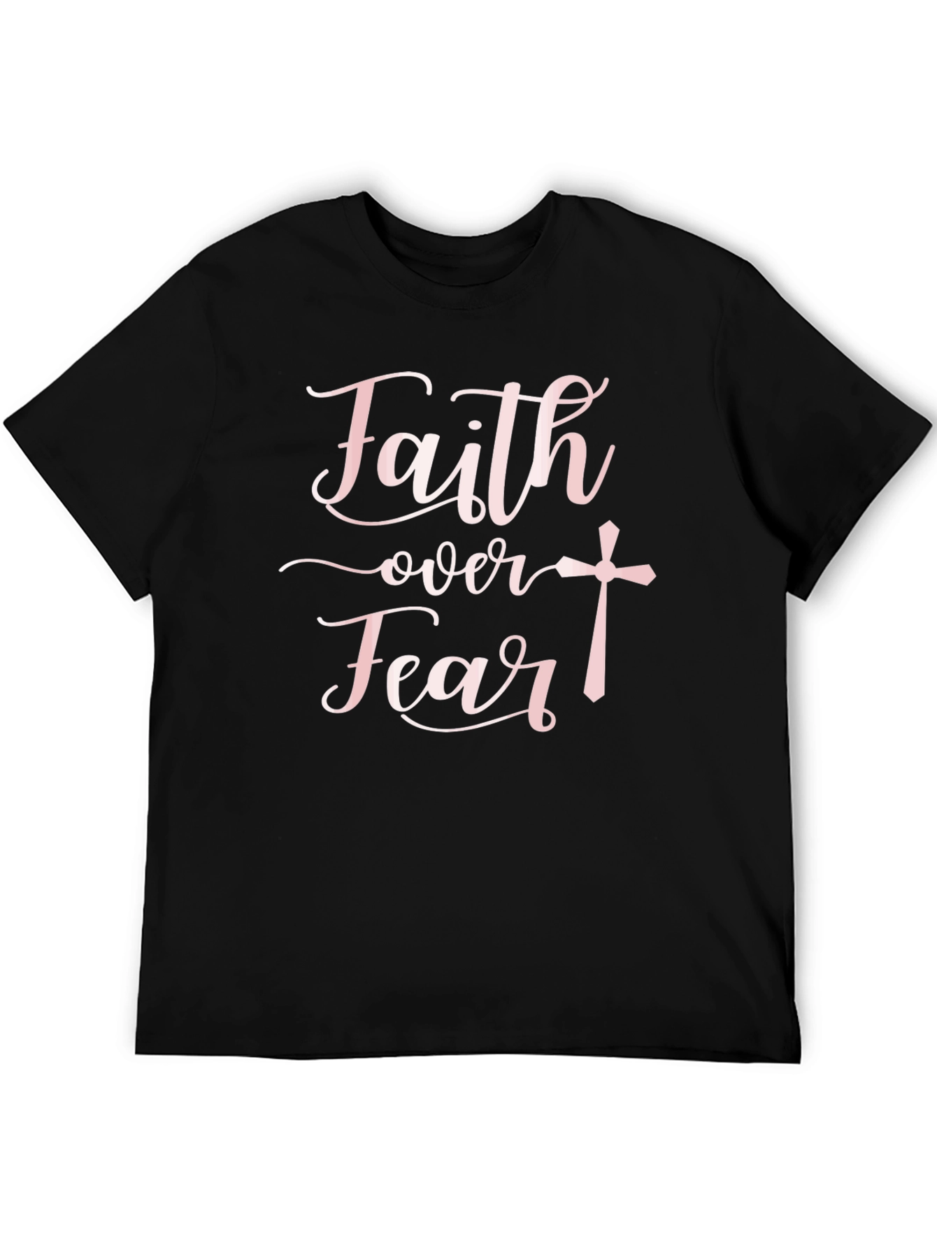 Faith Over Fear Black T-Shirt