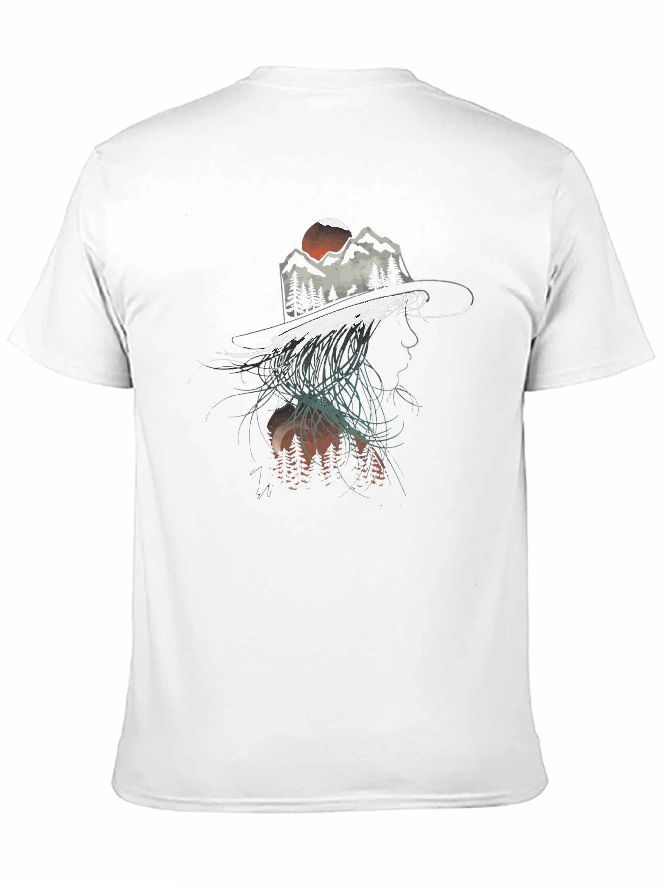 Mountain Silhouette Graphic Tee - Unisex Black T-Shirt