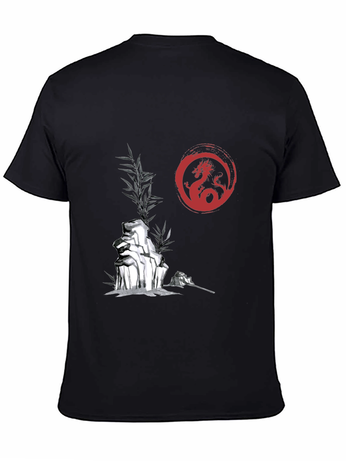 Dragon Circle Graphic Print Tee