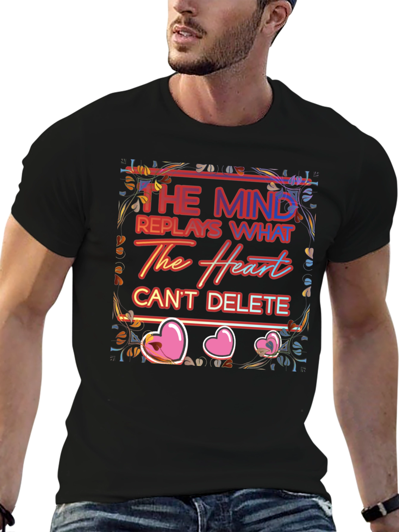 Mind & Heart Graphic Tee - Emotional Expression Shirt