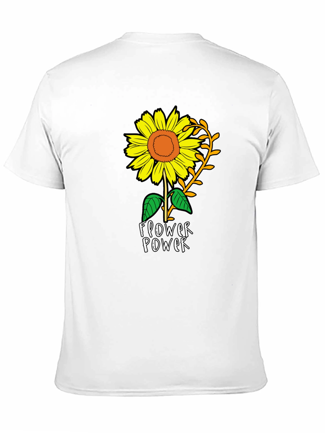 Sunflower Power Black T-Shirt