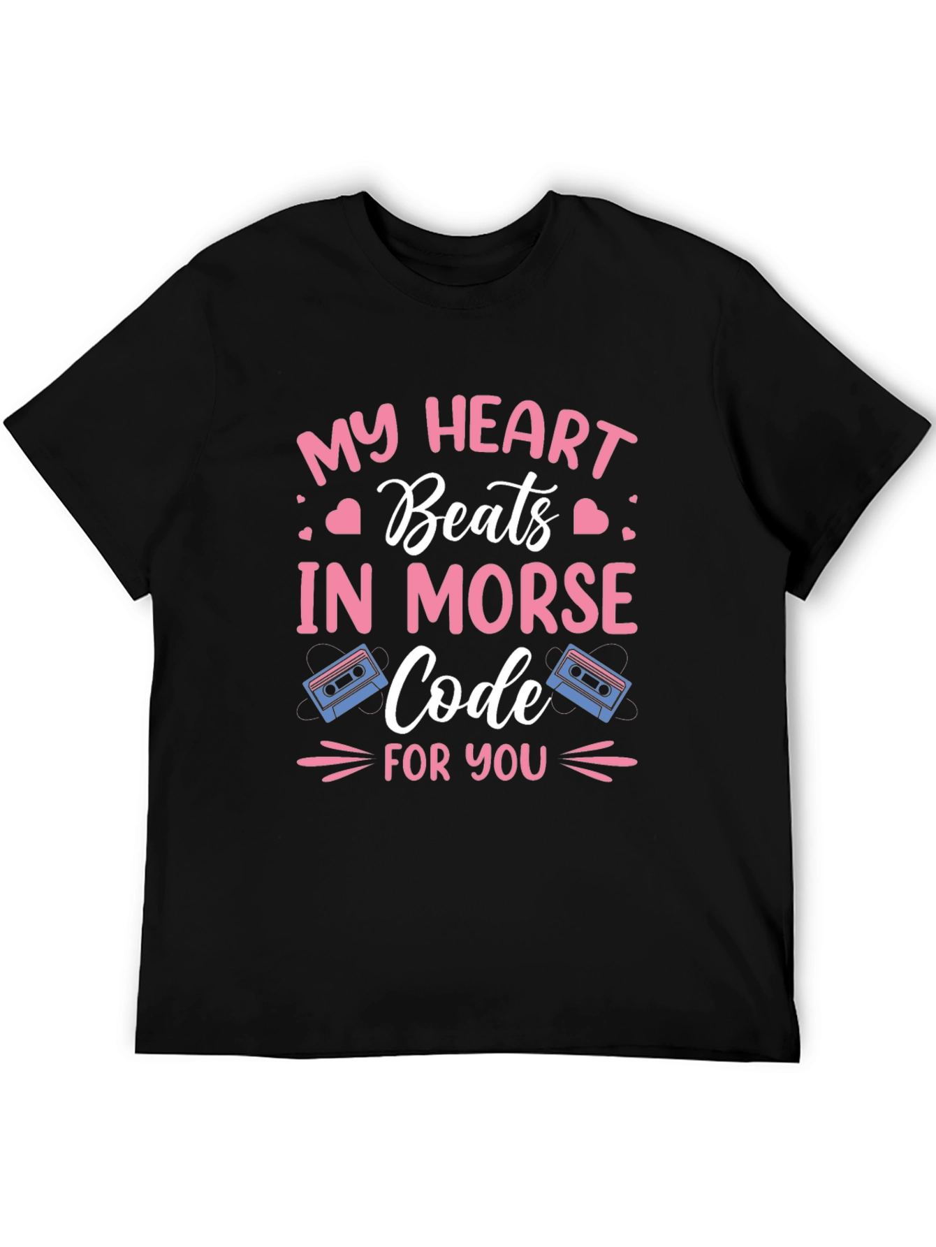 My Heart Beats In Morse Code Graphic Tee