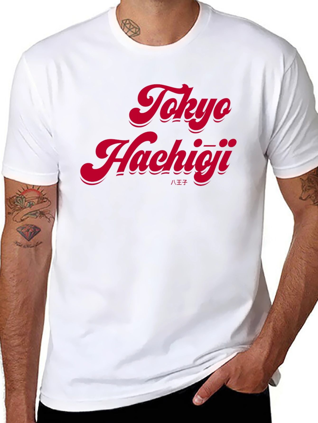 Tokyo Hachioji Graphic T-Shirt - Retro Style