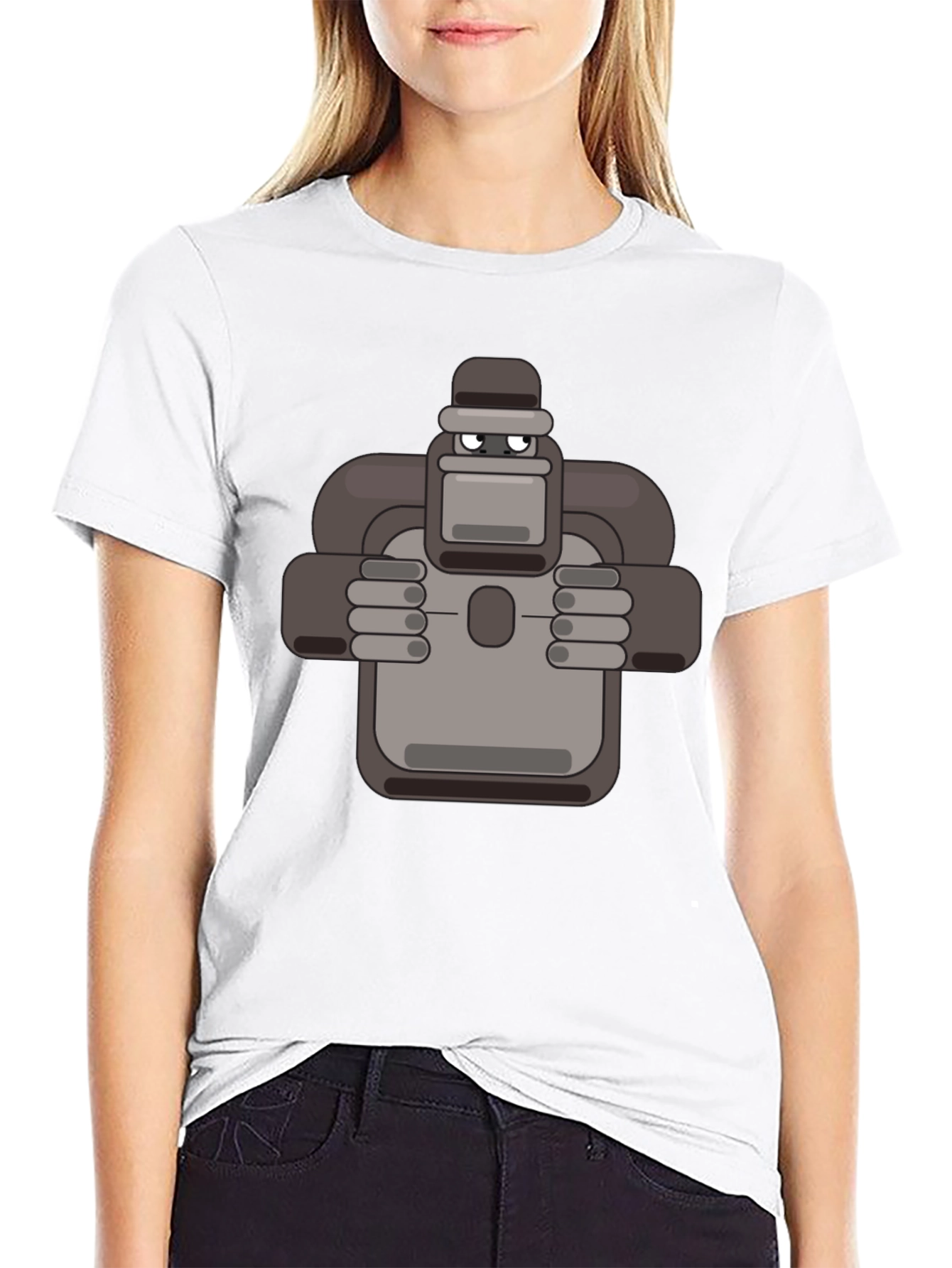 Cartoon Gorilla Graphic T-Shirt