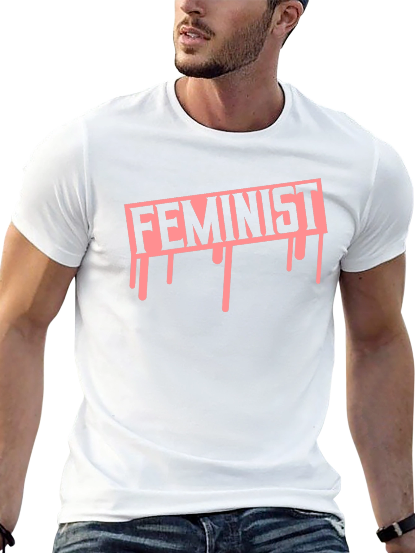 Feminist Drip Graphic Tee - Empowering Statement T-Shirt