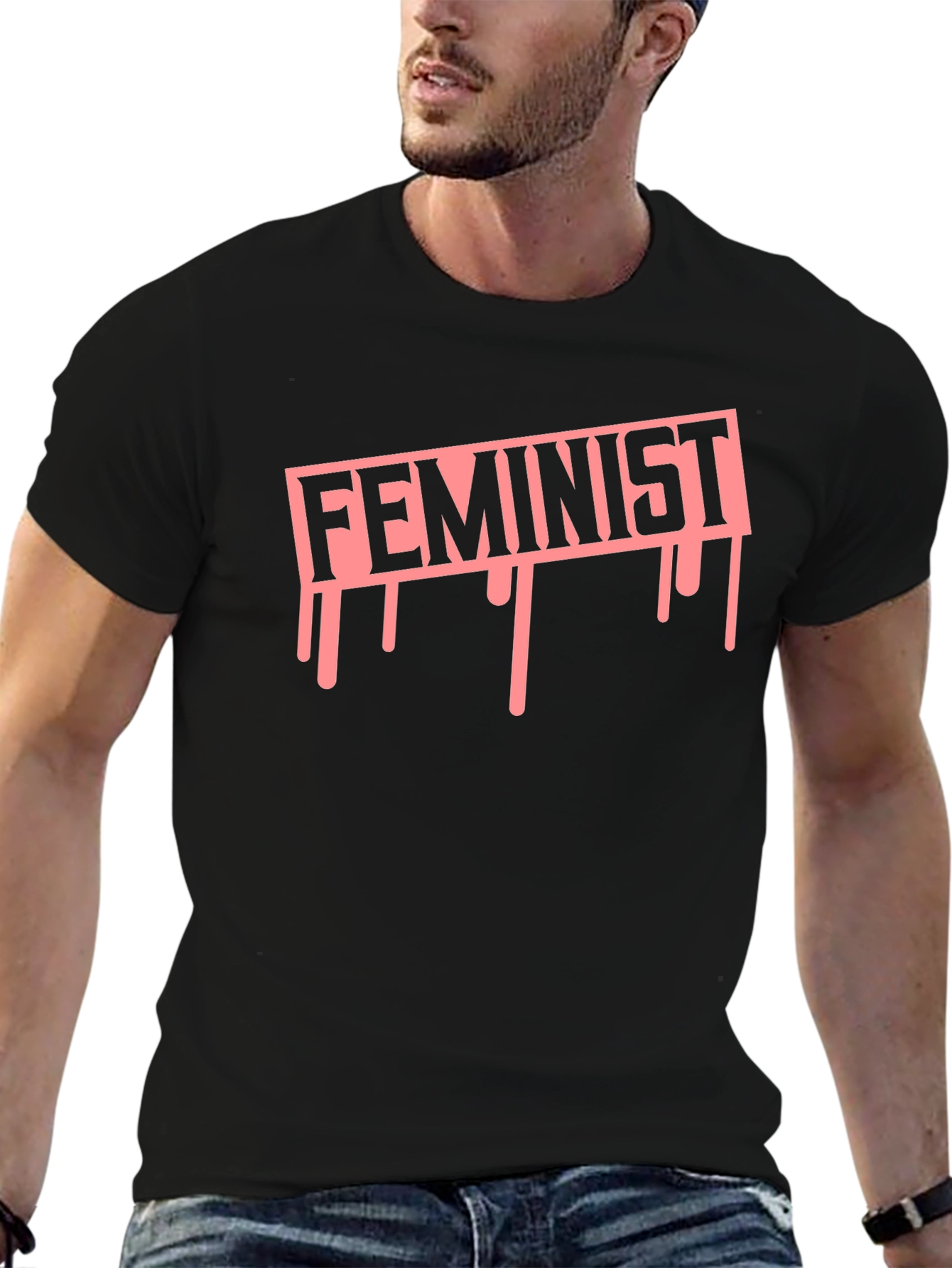 Feminist Drip Graphic Tee - Empowering Statement T-Shirt