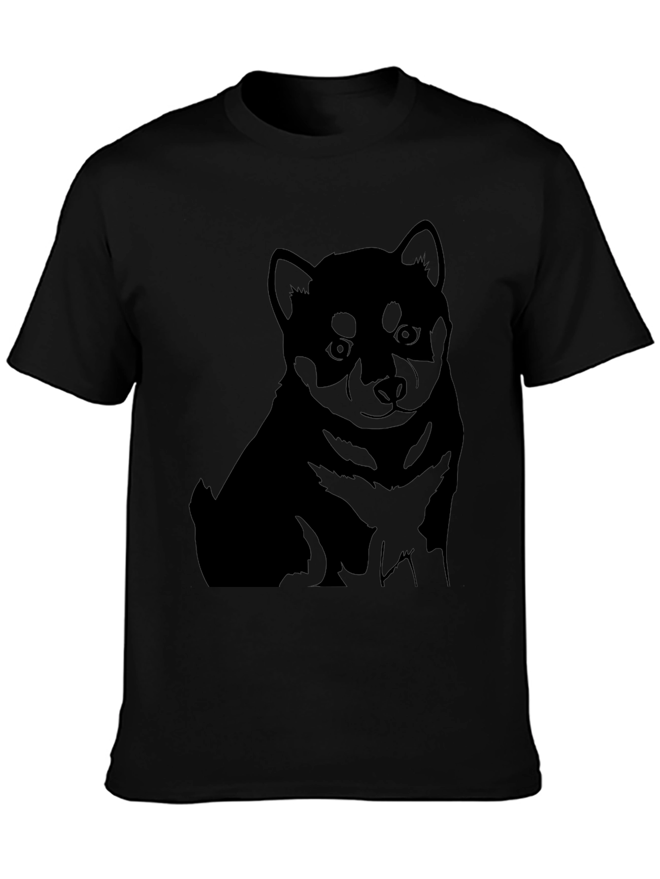Black Shiba Inu Graphic Tee