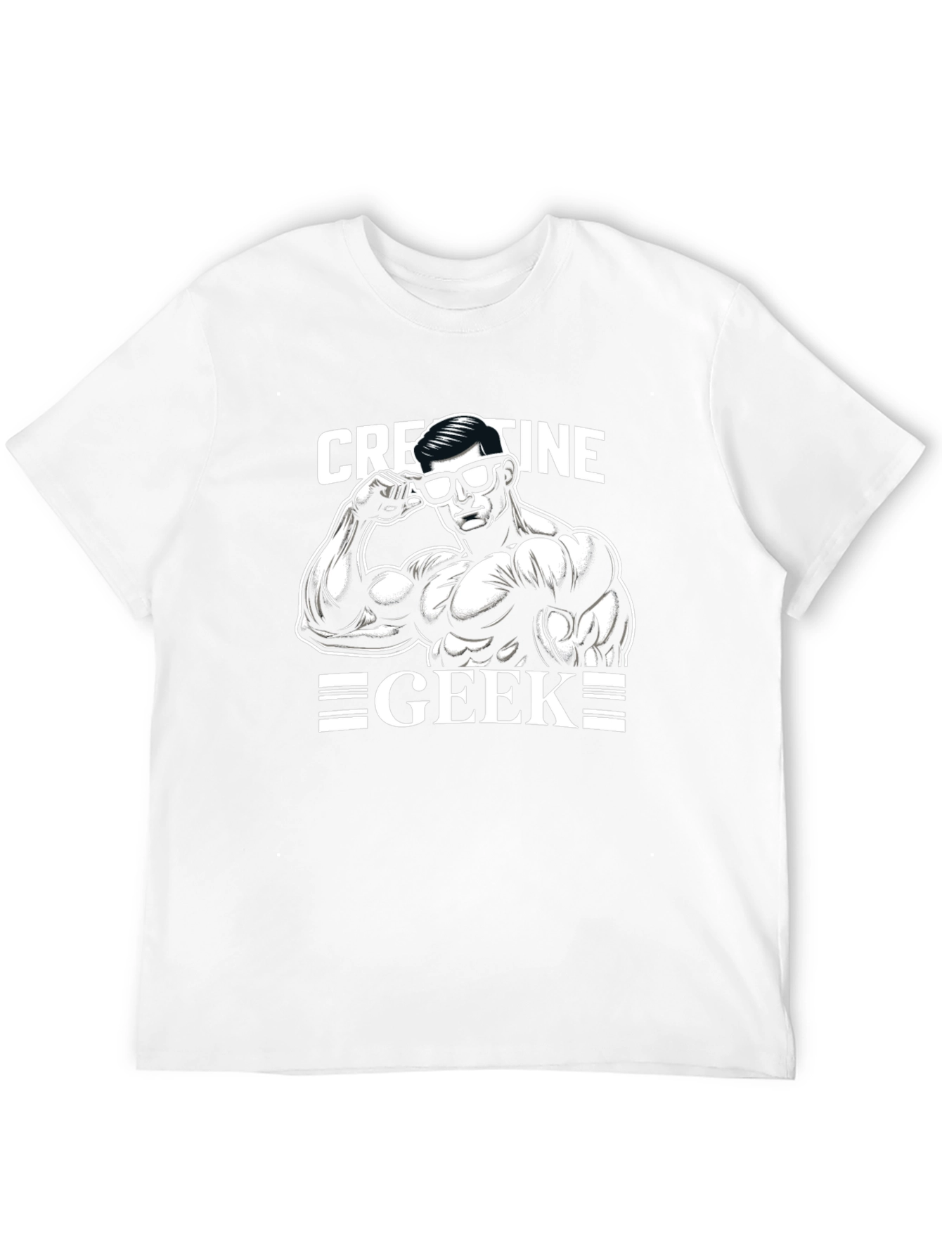 Creatine Geek Black T-Shirt - Bodybuilding Graphic Tee