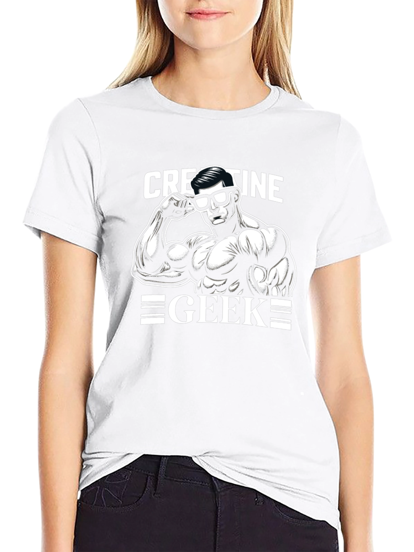 Creatine Geek Black T-Shirt - Bodybuilding Graphic Tee
