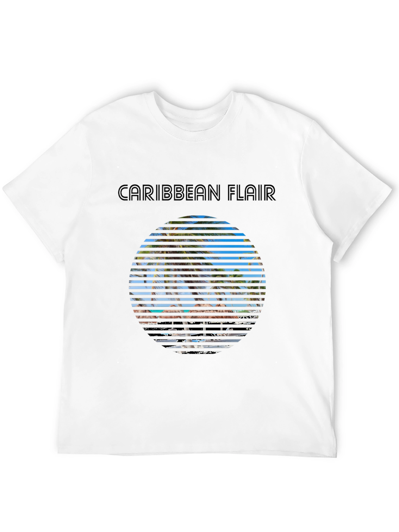 Caribbean Flair T-Shirt - Tropical Design