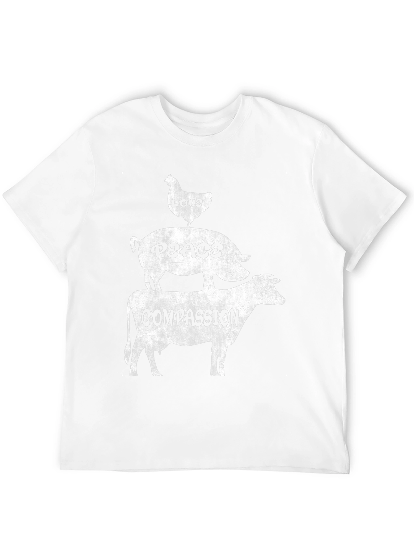 Love Peace Compassion Vegan T-Shirt