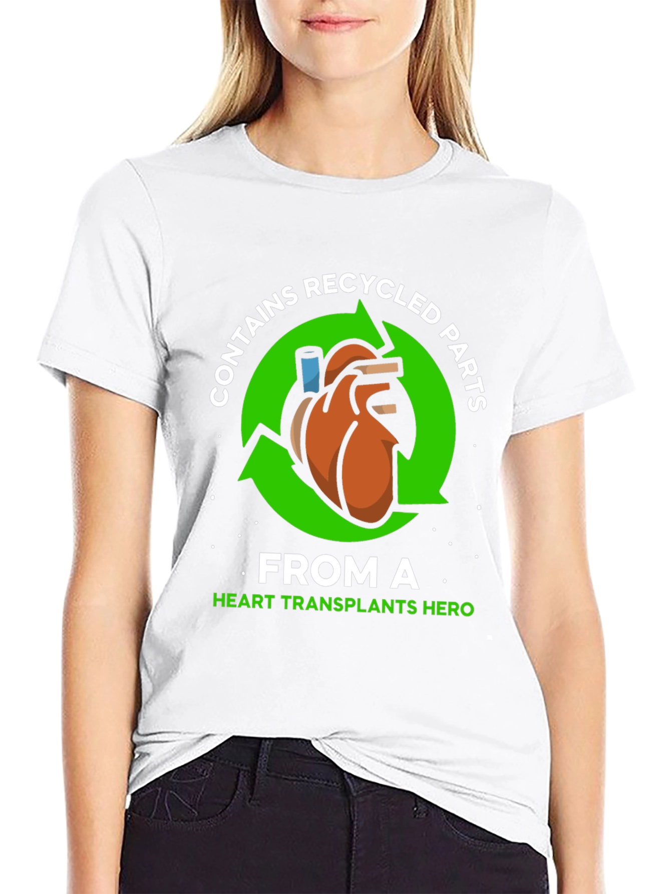 Recycled Heart Parts T-Shirt - Transplant Hero Tee