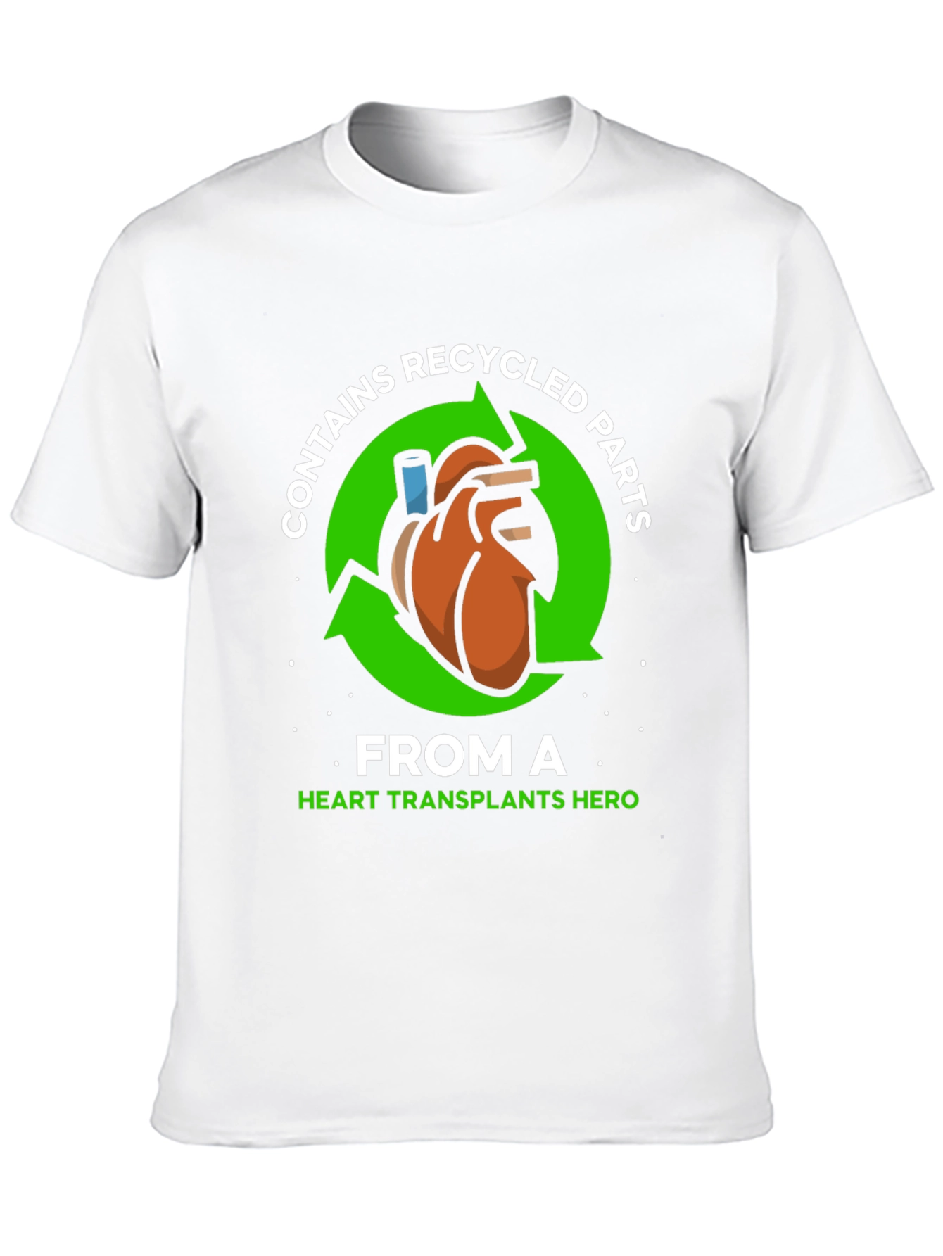 Recycled Heart Parts T-Shirt - Transplant Hero Tee