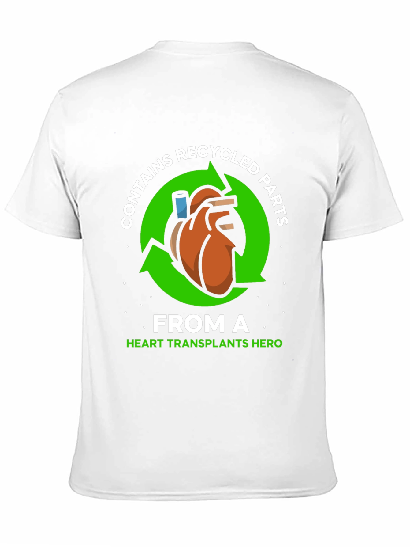 Recycled Heart Parts T-Shirt - Transplant Hero Tee