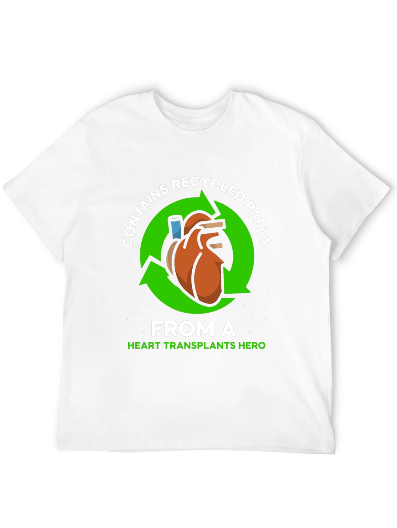 Recycled Heart Parts T-Shirt - Transplant Hero Tee