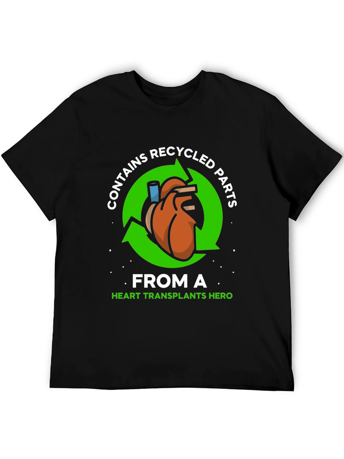Recycled Heart Parts T-Shirt - Transplant Hero Tee