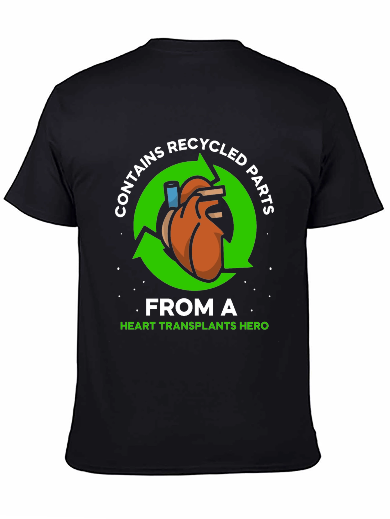 Recycled Heart Parts T-Shirt - Transplant Hero Tee