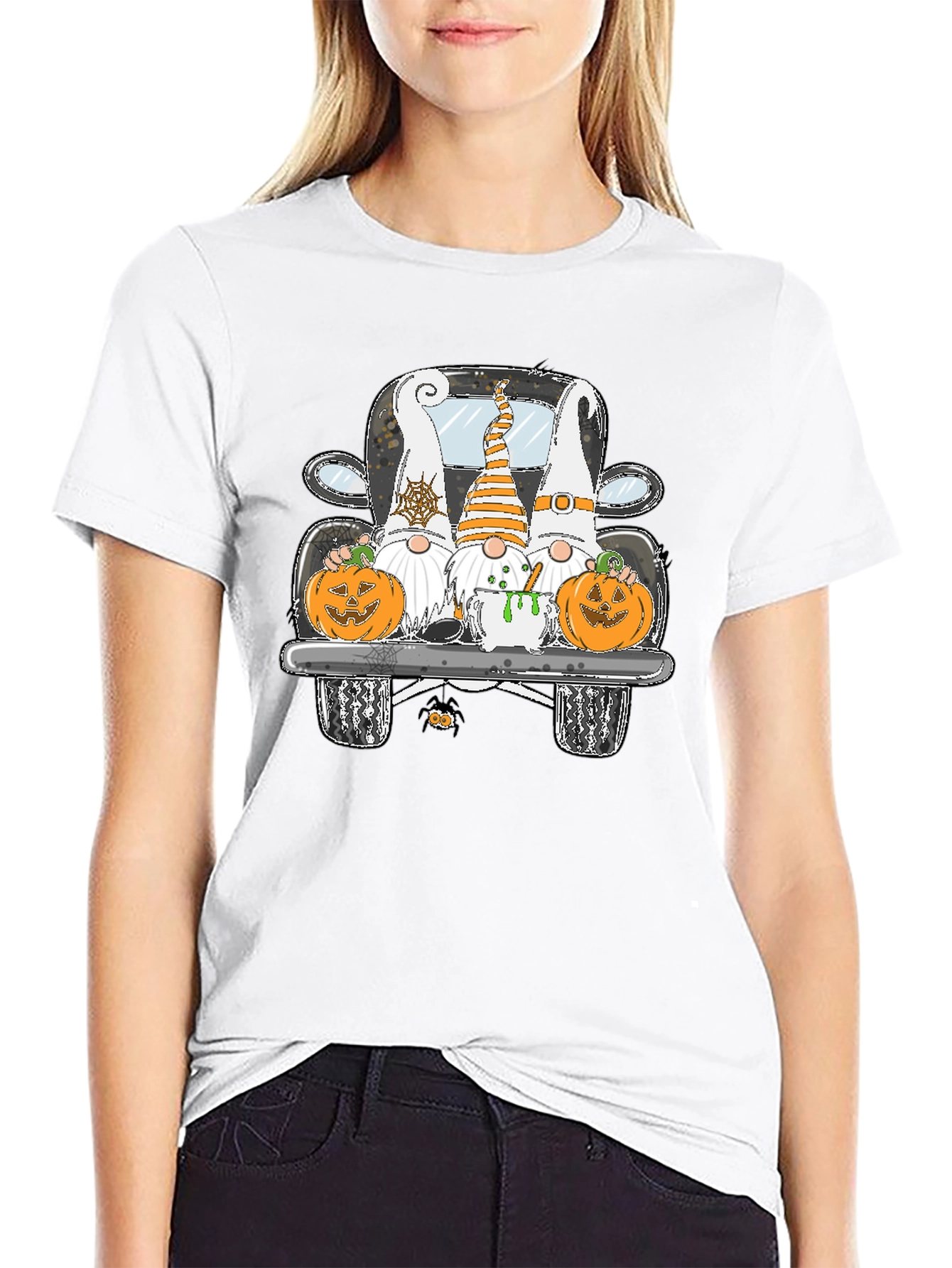 Halloween Gnomes Truck T-Shirt
