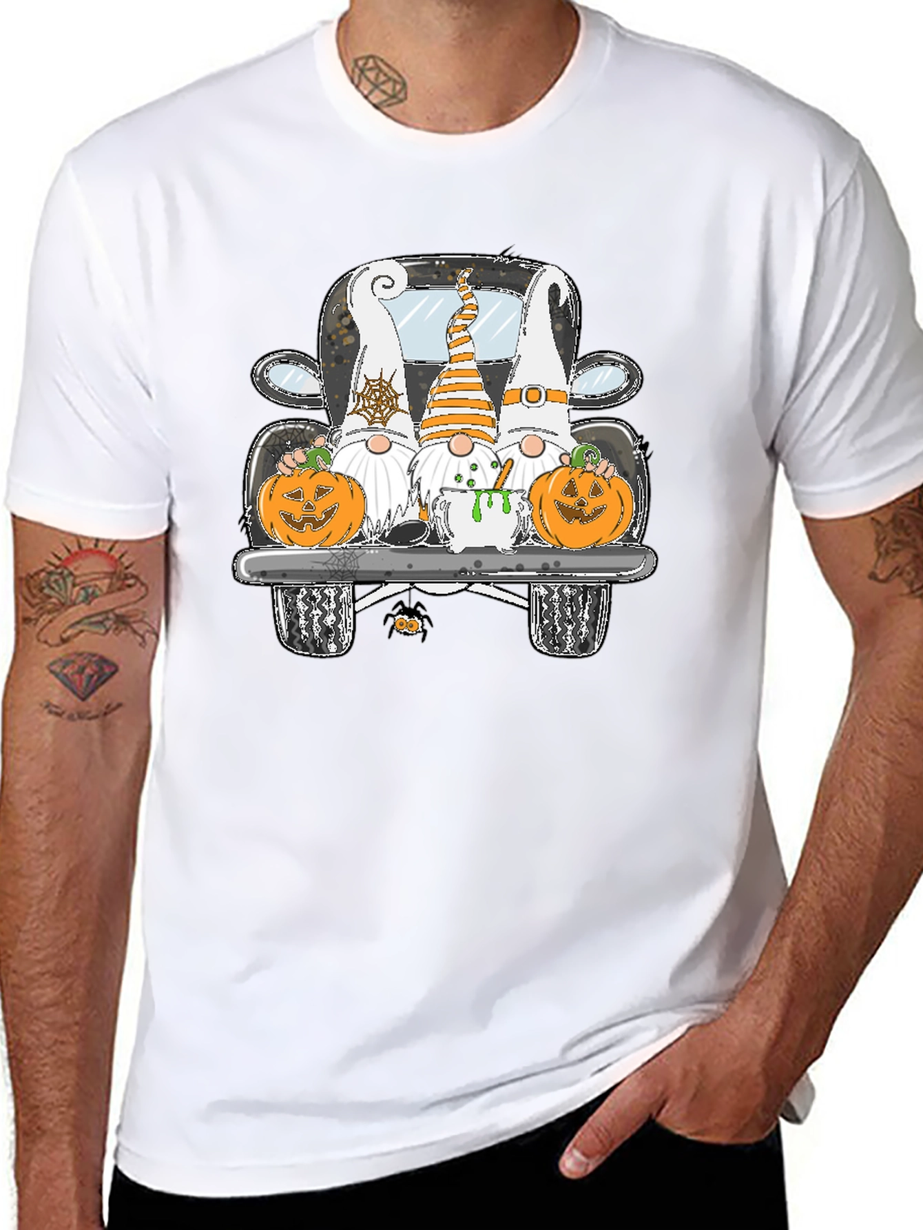 Halloween Gnomes Truck T-Shirt