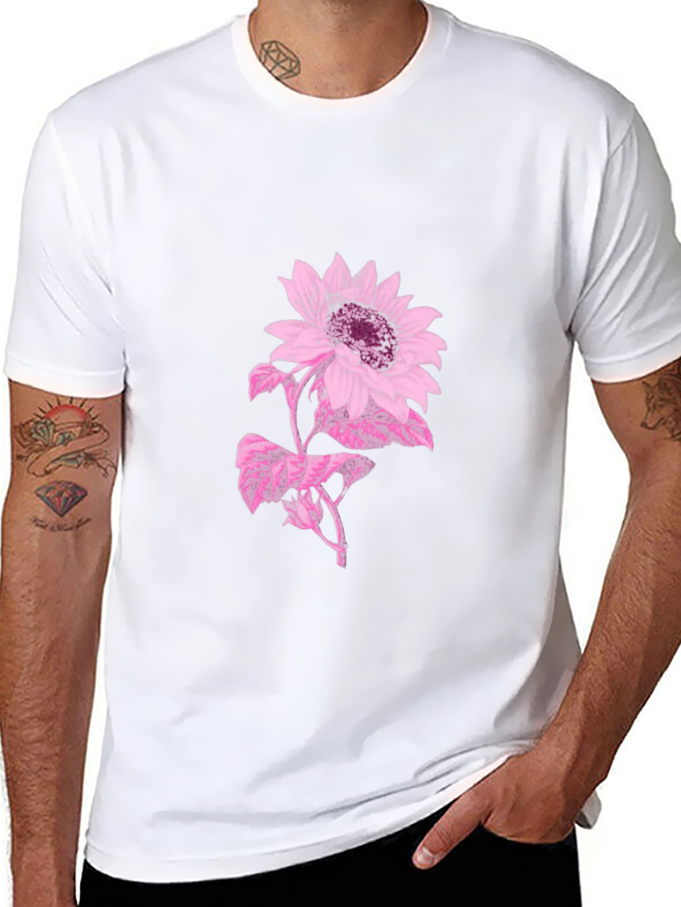 Black Sunflower Graphic Tee