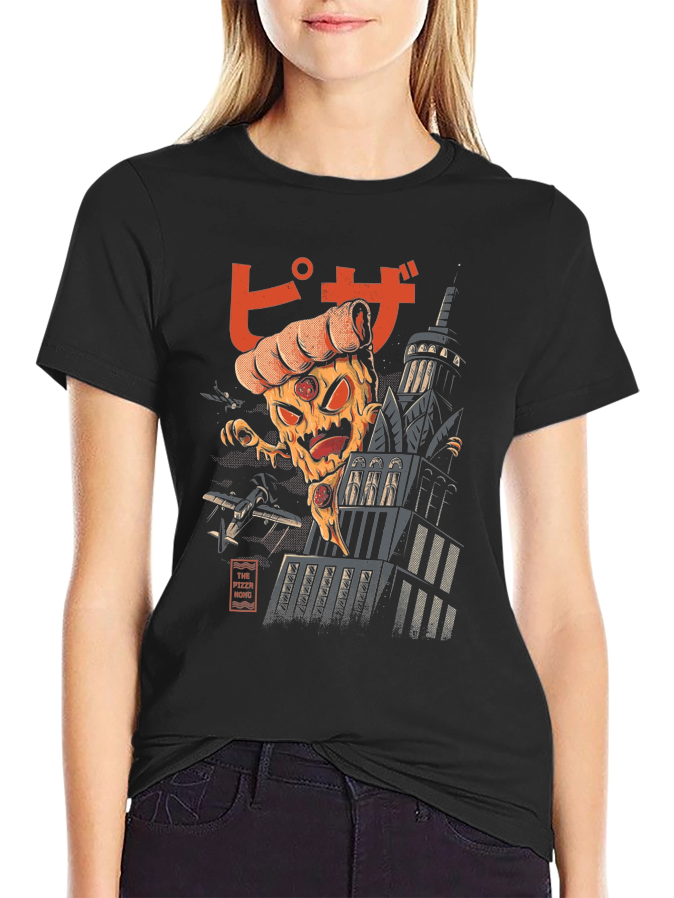 Pizza Monster Graphic T-Shirt