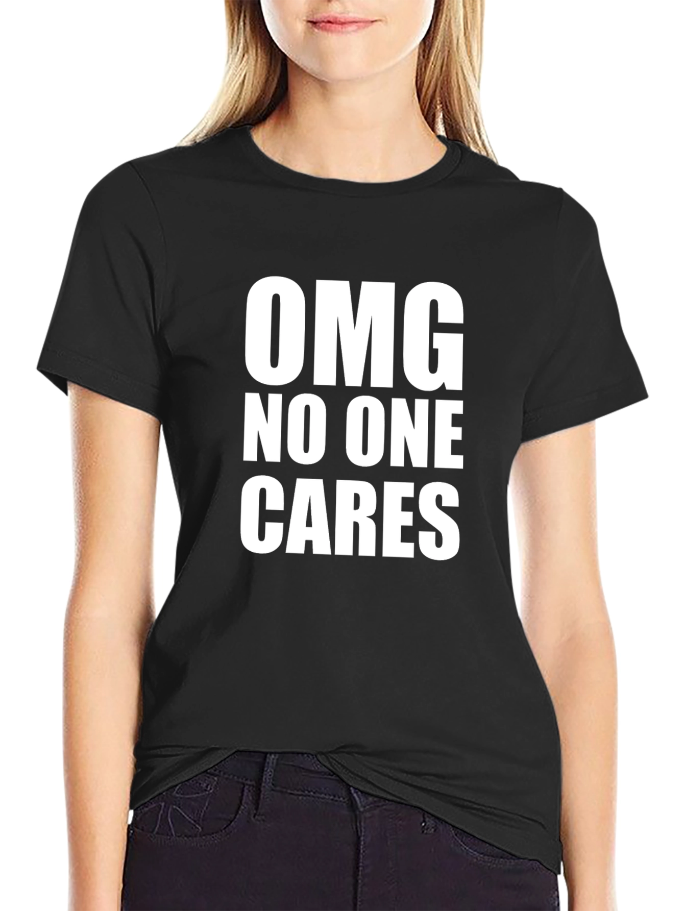 OMG No One Cares Graphic T-Shirt
