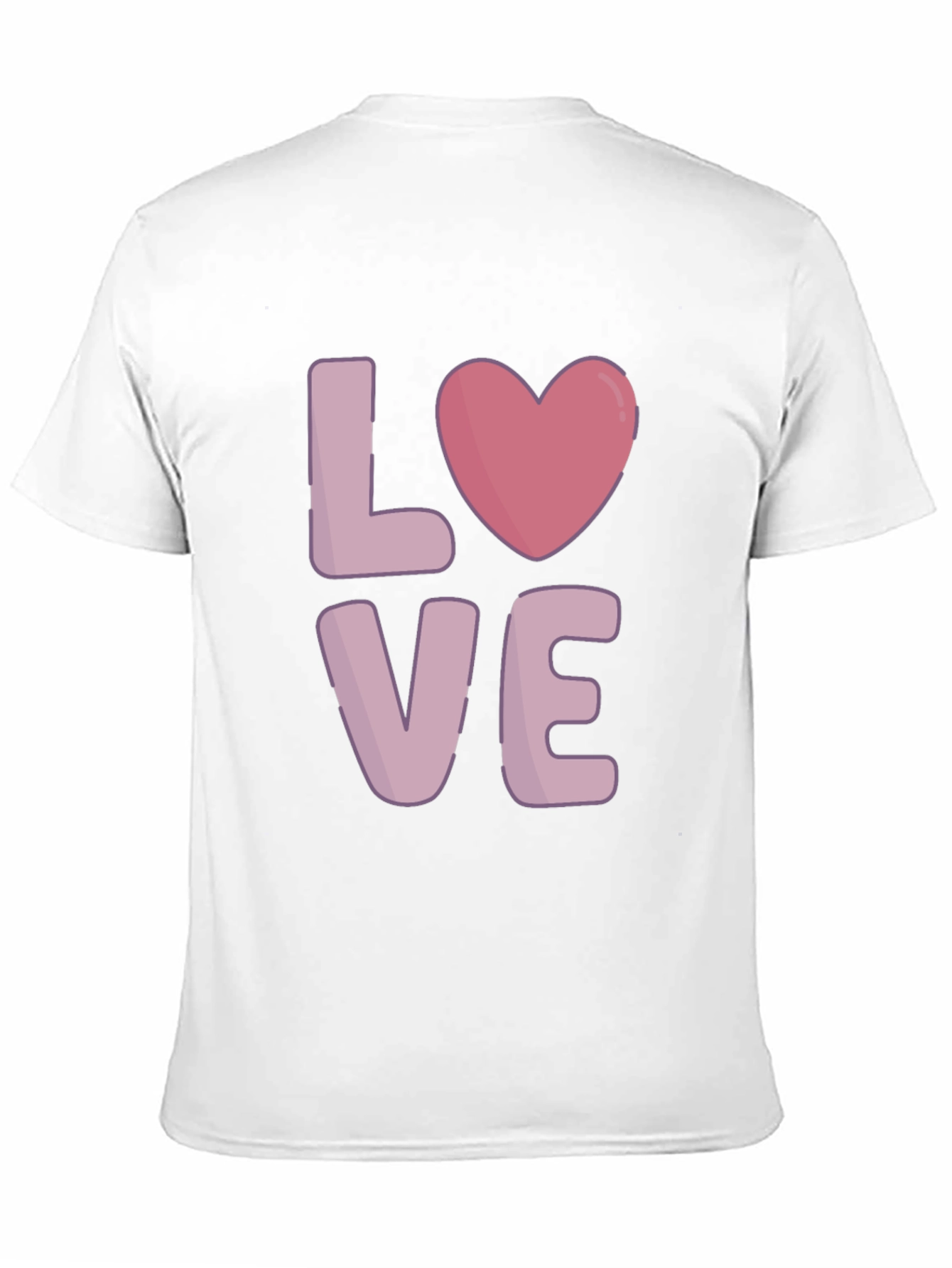 Love Heart Graphic Black T-Shirt