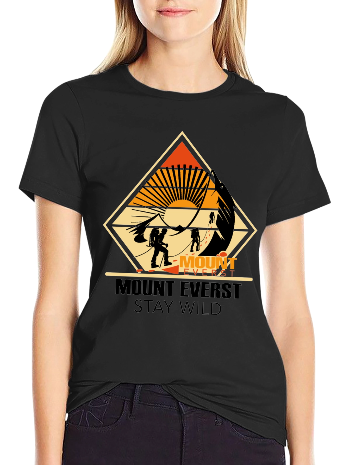 Mount Everest Stay Wild Graphic Tee