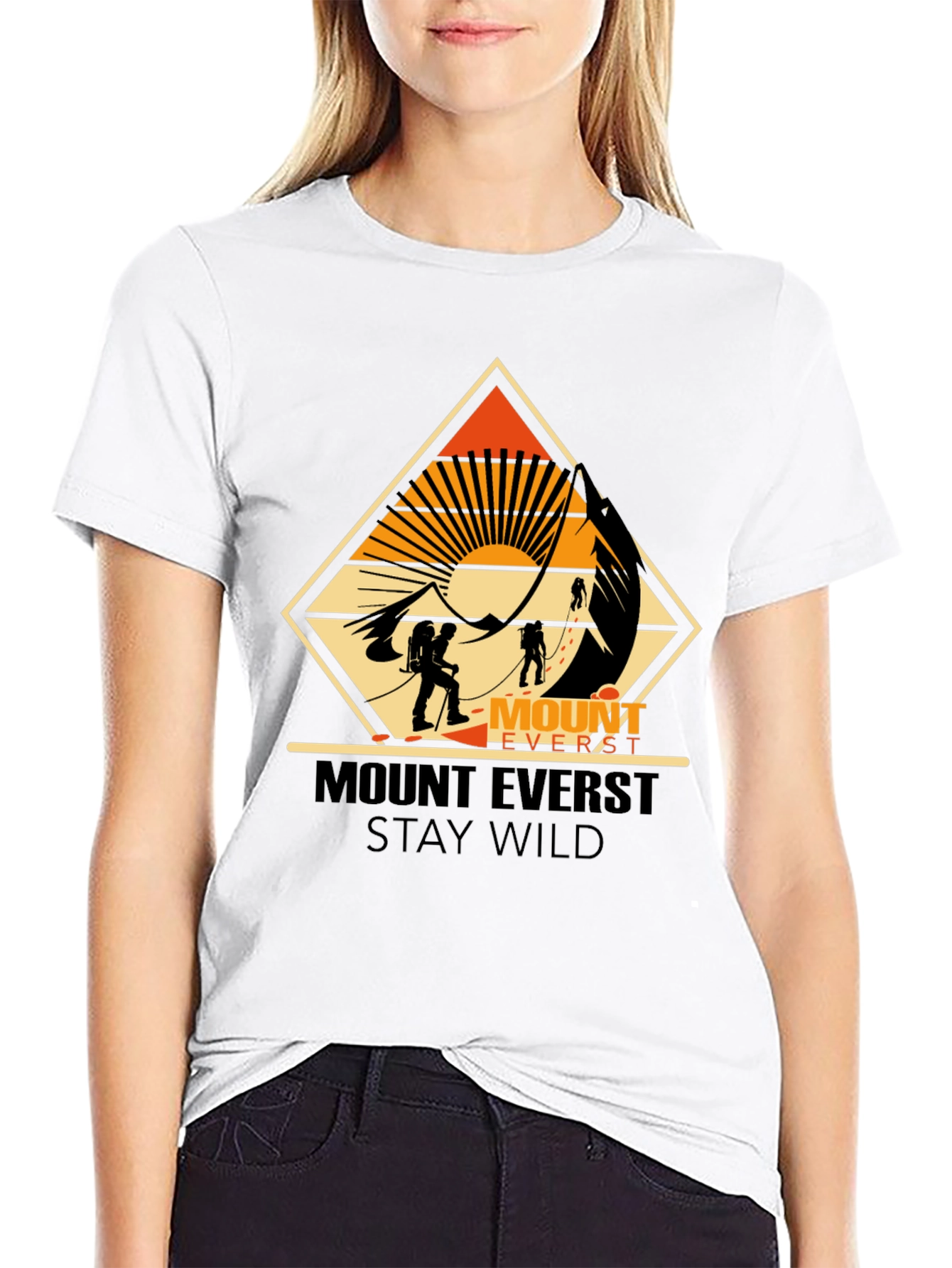 Mount Everest Stay Wild Graphic Tee