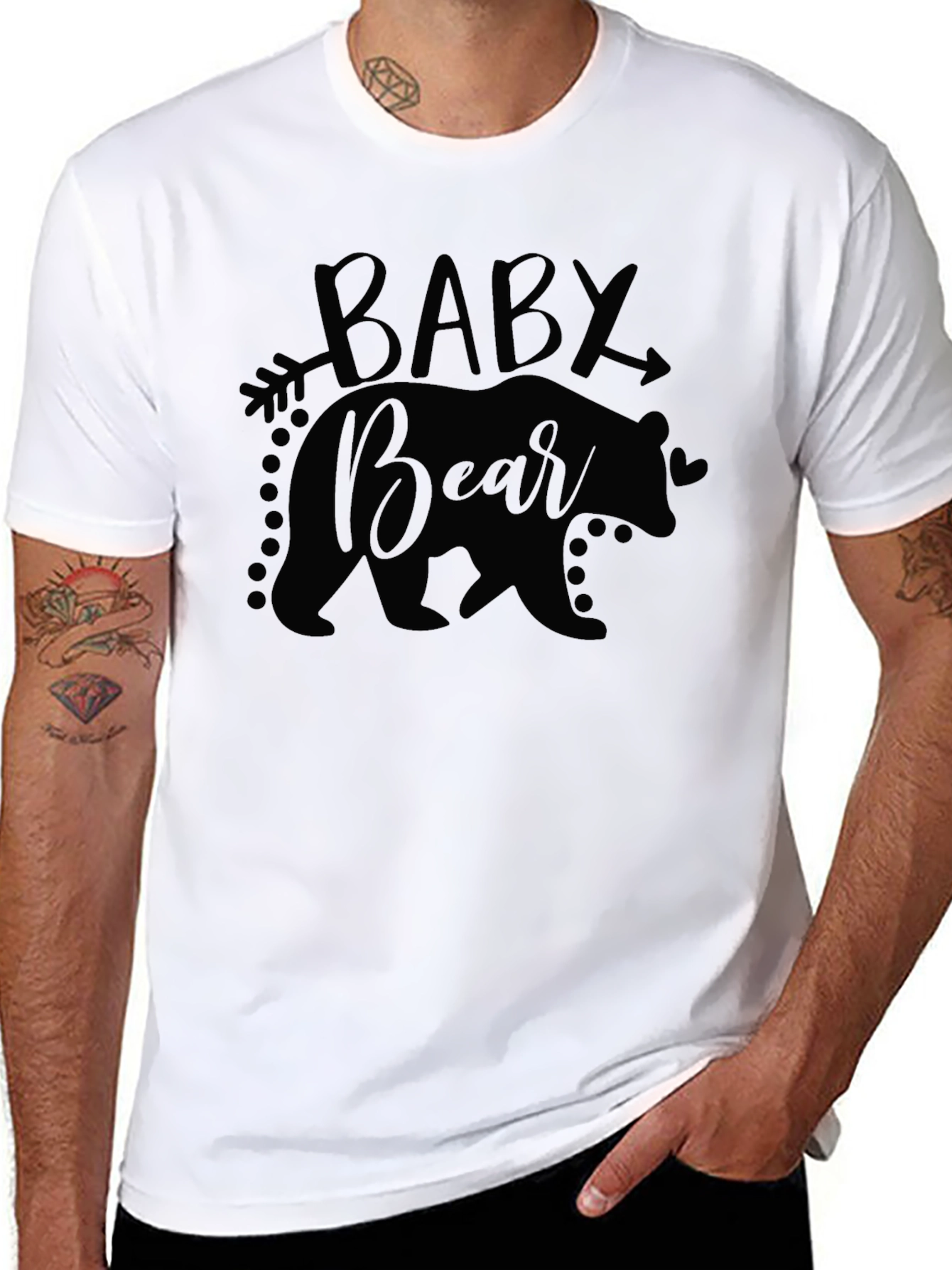 Baby Bear Graphic T-Shirt - Cute Family Apparel